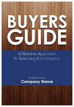 Buyers Guide to Selecting a Contractor, Front Cover