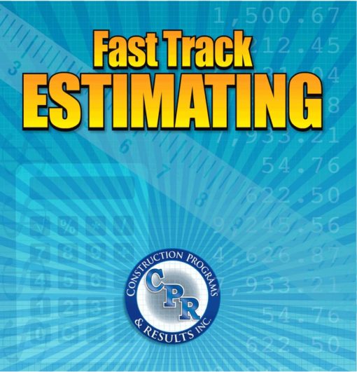 Fast Track Estimating Software Front Cover