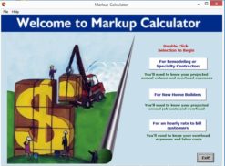 Markup Calculator Software Home Page