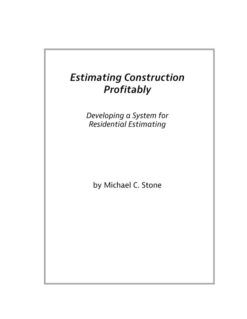 Estimating Construction Profitably Cover Page