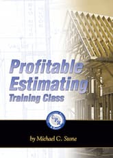 Michael Stone's Profitable Estimating Training Class, Front Cover